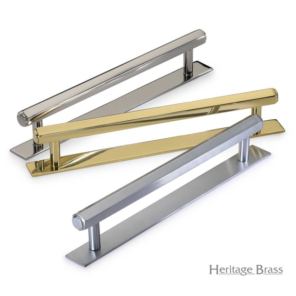 Hexagonal Cabinet Pull Handle with Plate