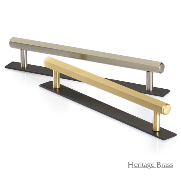 Hexagonal Cabinet Pull Handle with Plate