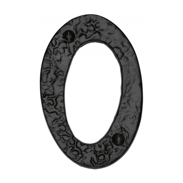 Black Iron Numeral 0