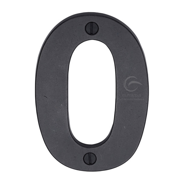 Rustic Bronze Numeral 0 Screw Fixing 76mm (3")