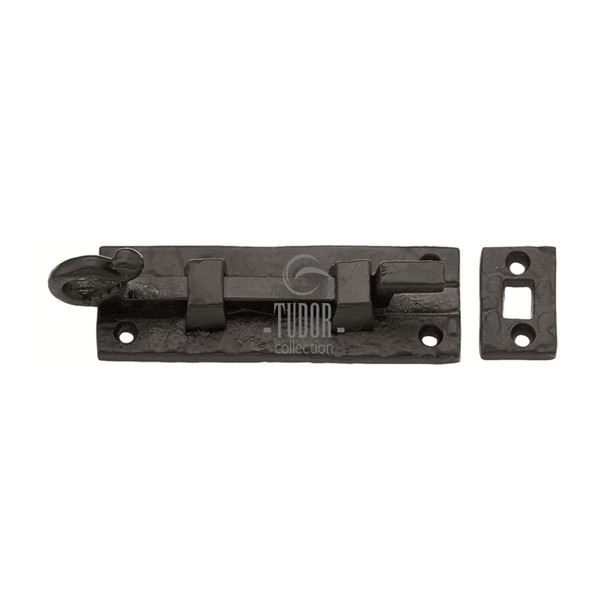 Tudor Door Bolt Necked Black Iron