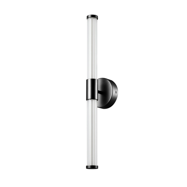 LED Wall Light in Sandy Black (off)