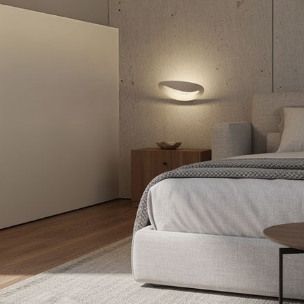 Modern LED Wall Light Bedroom Installation