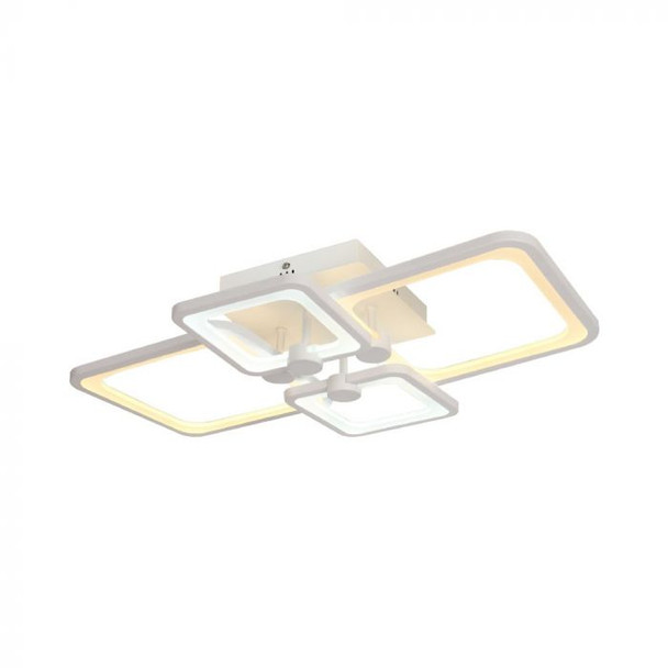Multi-frame smart LED flush ceiling light in white