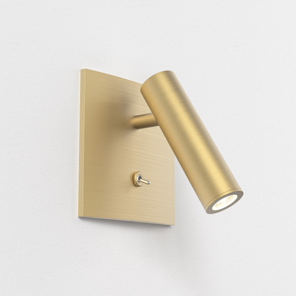 Enna Square Switched LED - Matt Gold