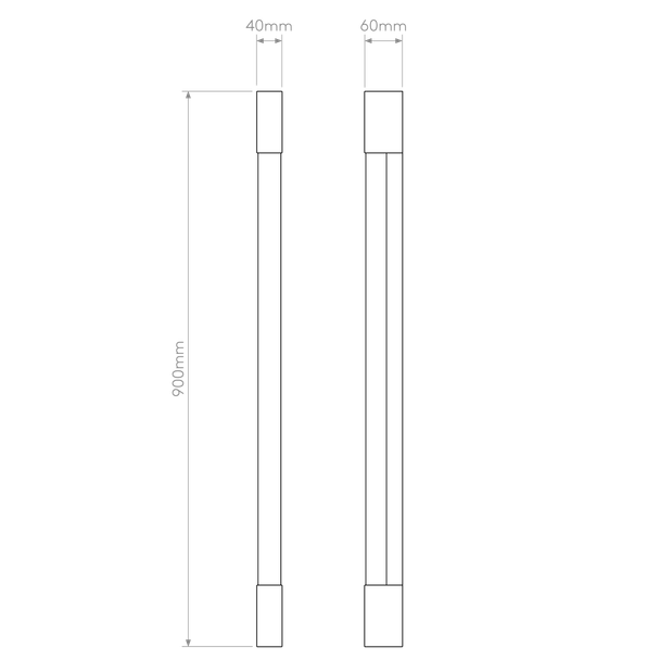 Palermo 900 LED - Matt Black