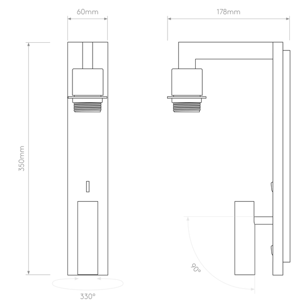 Ravello LED Reader - Bronze