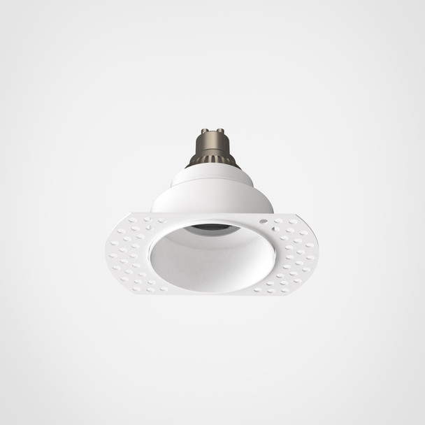 Trimless Round Fixed - Matt White