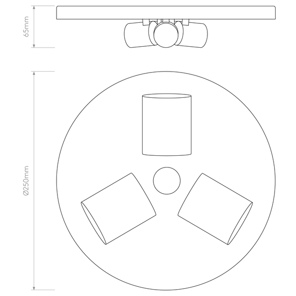 3-Way Plate - Matt White