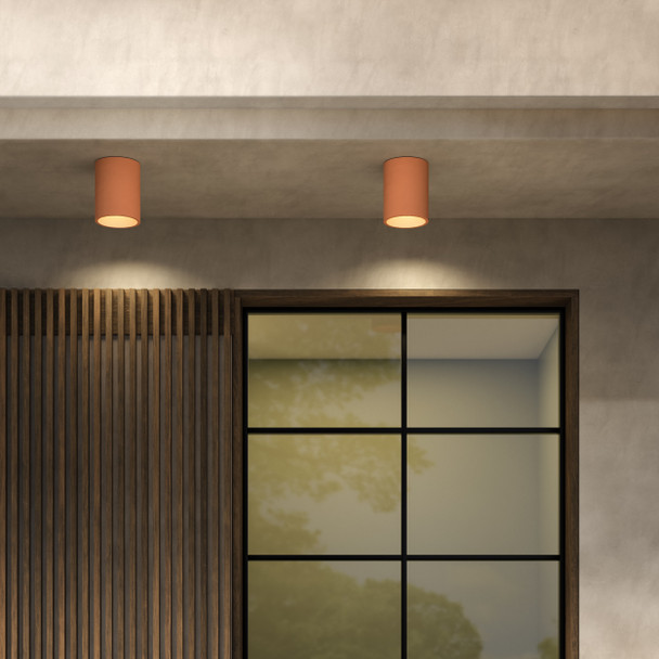Kos Round 140 Coastal - Terracotta Concrete