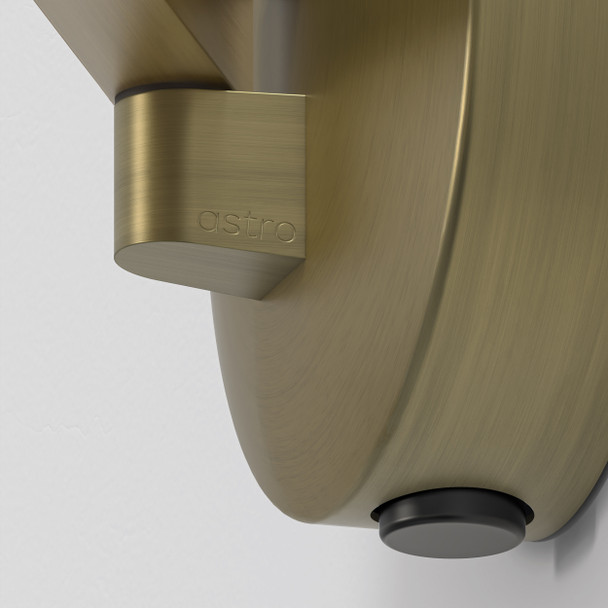 Mascali Round LED - Matt Brushed Brass