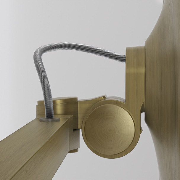 Mascali Round LED - Matt Brushed Brass