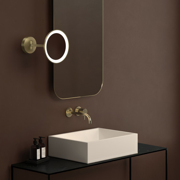 Mascali Round LED - Matt Brushed Brass