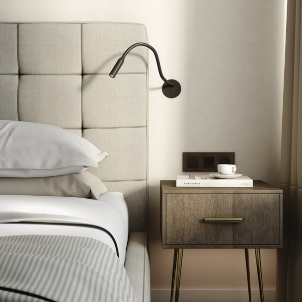 Lucca Recessed - Matt Black