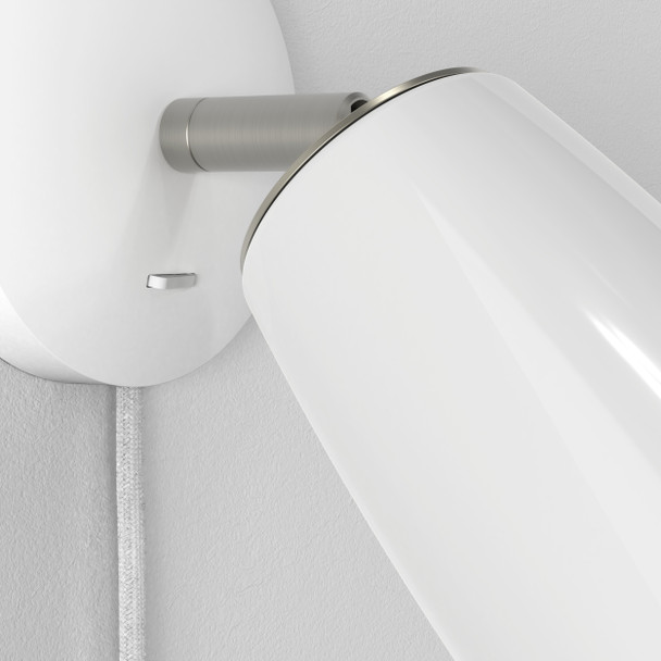 Carlton Wall Plug-In - Matt White