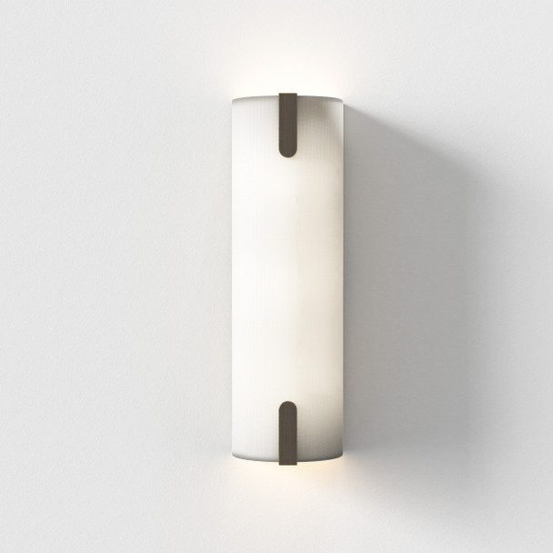 Elba 400 Wall - White Fabric / Bronze