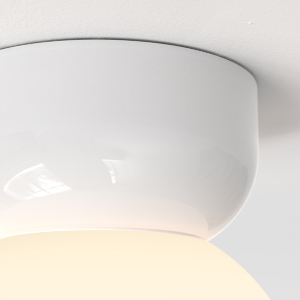 Lyra Ceiling 180 - Gloss Glaze White