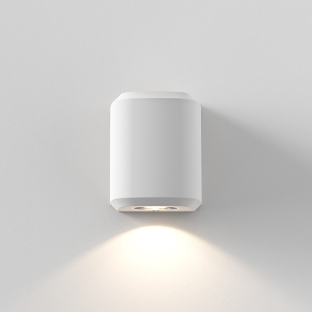 Brixham Wall Single - White Concrete