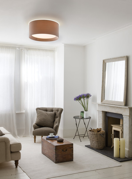 Bevel Round 450 - Oyster Fabric