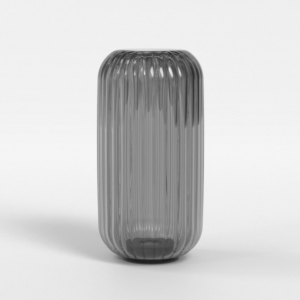 Tacoma Reed Ribbed Glass - Smoke