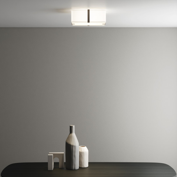 Elba Square 350 - White Fabric