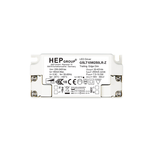 LED Driver CC 250mA 10.5W Phase Dim