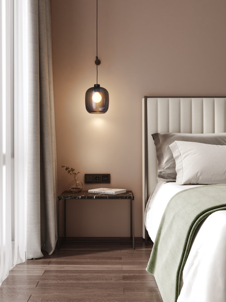 Pendant Wall Arm - Matt Black