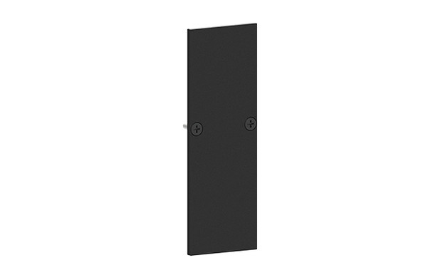 48V Double Track End Cap - Matt Black