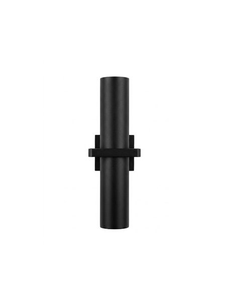 IP65 Exterior Up and Down Wall Light in Matt Black Aluminium
