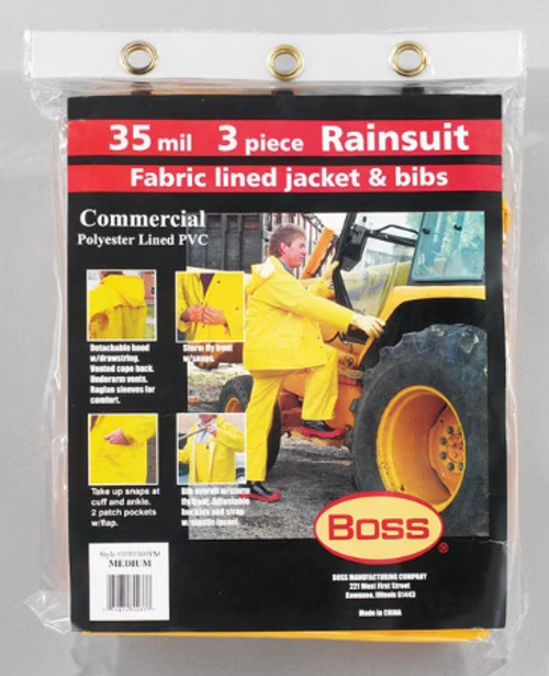 3-PC Waterproof Industrial Rainsuit- XL