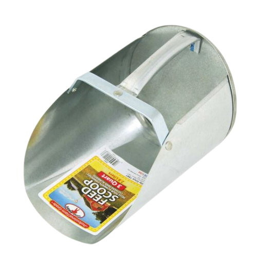 3qt Galvanized Feed Scoop