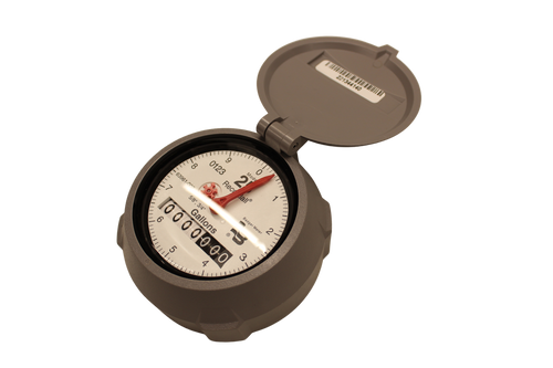 Badger® Water Meter, 5/8"x3/4" Plastic meter w/Local Read Register