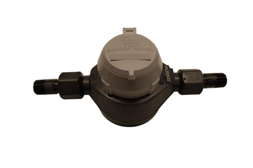 Badger® Water Meter, 3/4"x9" Plastic meter w/Local Read Register