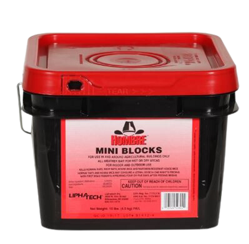 Hombre® Rodent Bait: October-December use (RED LID)