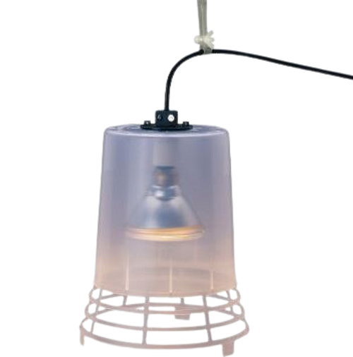 Retroliter® Heat Lamp w/Plastic Shield (Complete unit)