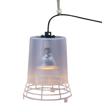 Retroliter® Heat Lamp w/Plastic Shield (Complete unit)