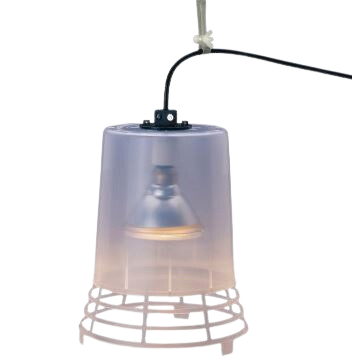Retroliter® Heat Lamp w/Plastic Shield (Complete unit)