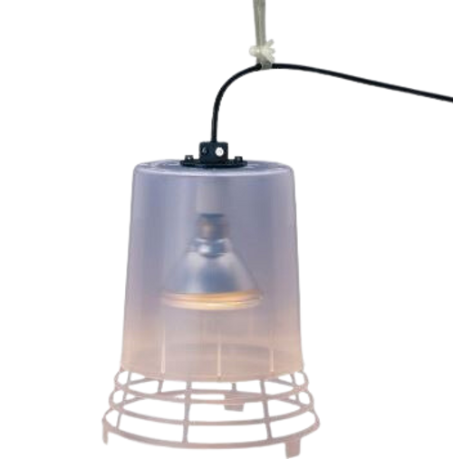 Retroliter® Heat Lamp w/Plastic Shield (Complete unit)