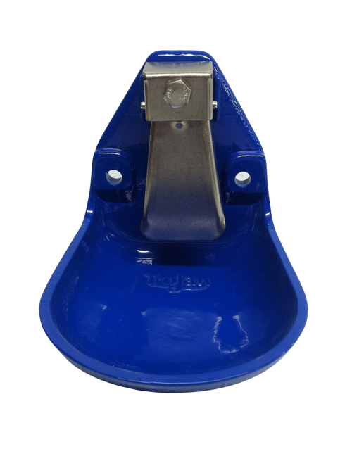 Trojan® Model 33 Cast Water Bowl, 7"L x 5-1/2"w x 2"d (blue)
