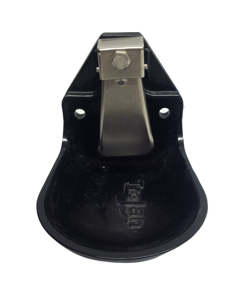 Trojan® Model 33CI Black Cast Water Bowl, 7-1/2"L x 5-1/2"w x 2"d