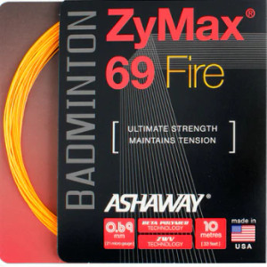 Ashaway Zymax 69 Fire Badminton String + Stringing Ashaway Zymax 69 Fire Badminton String + Stringing