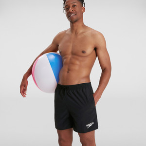 Speedo Mens Essentials 16" Watershort Black Speedo Mens Essentials 16" Watershort Black