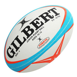 Gilbert Pathways Match Rugby Ball Size 4 White/Blue/Orange Gilbert Pathways Match Rugby Ball Size 4 White/Blue/Orange