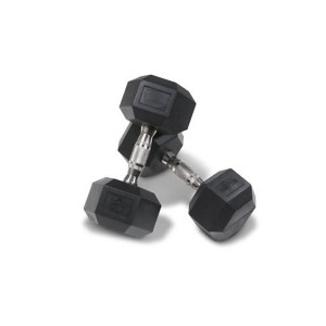 York Hexagonal Rubber Dumbbell 4kg York Hexagonal Rubber Dumbbell 4kg