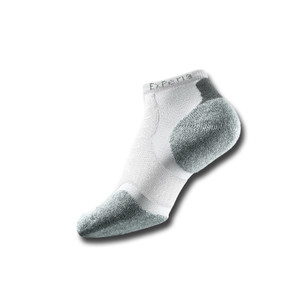 Thorlo Unisex Experia Cool Micro Mini Socks White Thorlo Unisex Experia Cool Micro Mini Socks White