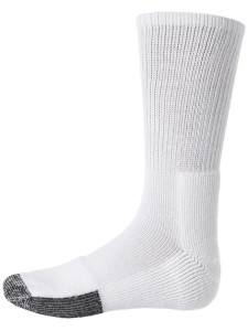 Thorlo Unisex Classic Tennis Crew Socks White/Assorted Thorlo Unisex Classic Tennis Crew Socks White/Assorted