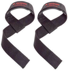 Harbinger Padded Cotton Lifting Straps Black Harbinger Padded Cotton Lifting Straps Black