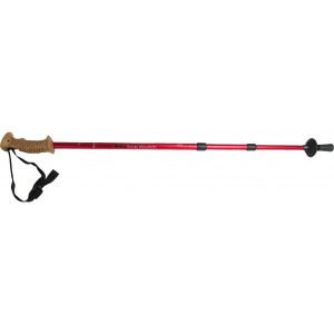 Rocky Mountain Adjustable Hiking Pole Cork Ski Handle Red Rocky Mountain Adjustable Hiking Pole Cork Ski Handle Red