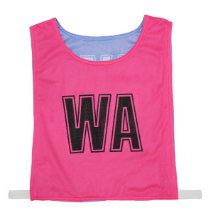 Gilbert Reversible Netball Bibs Senior Pink/Blue
