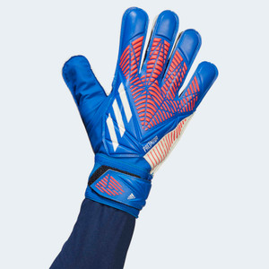 Adidas Adult Predator Goalkeeper Gloves Hi-Res Blue/Turbo/White Adidas Adult Predator Goalkeeper Gloves Hi-Res Blue/Turbo/White